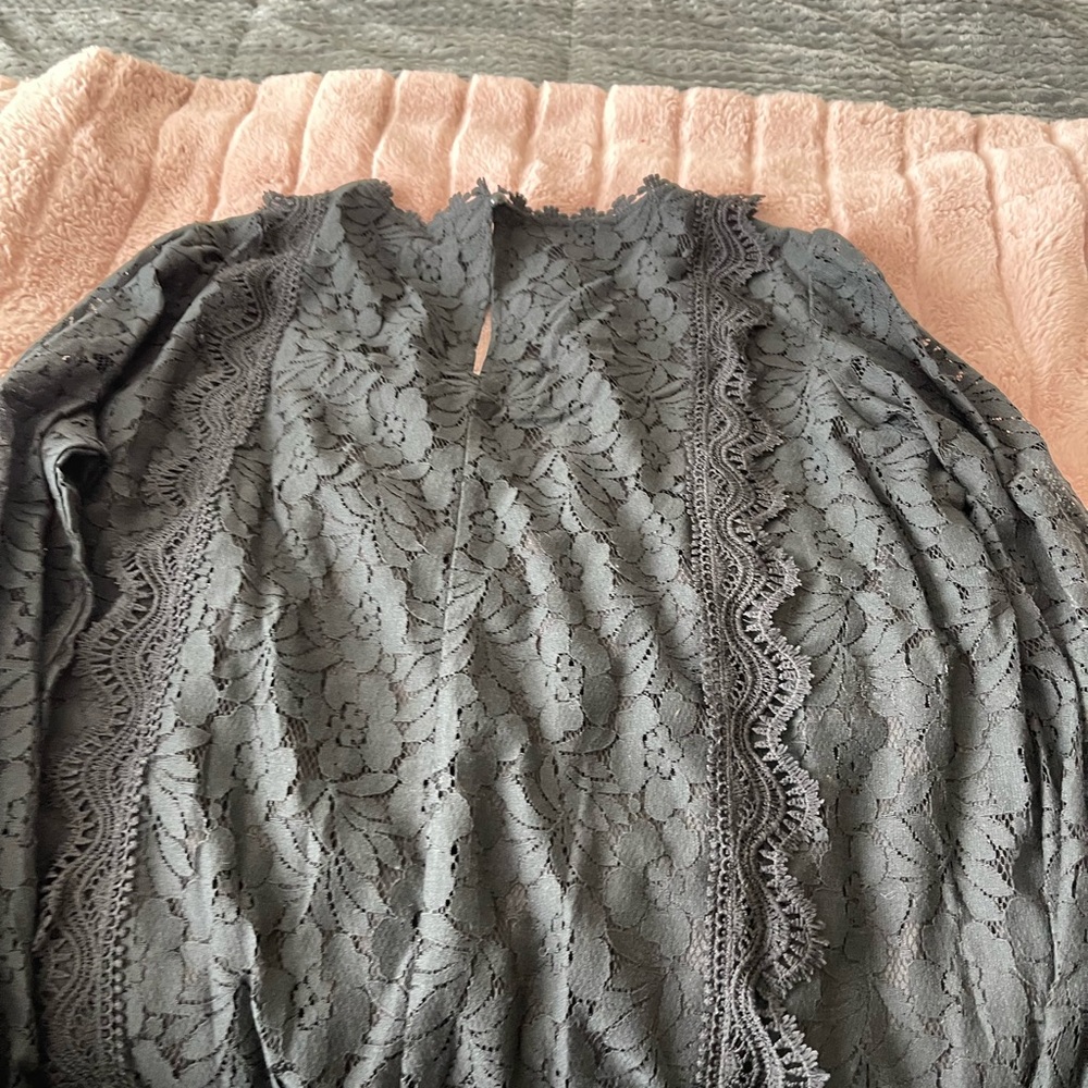 Stylish Black Lace Blouse